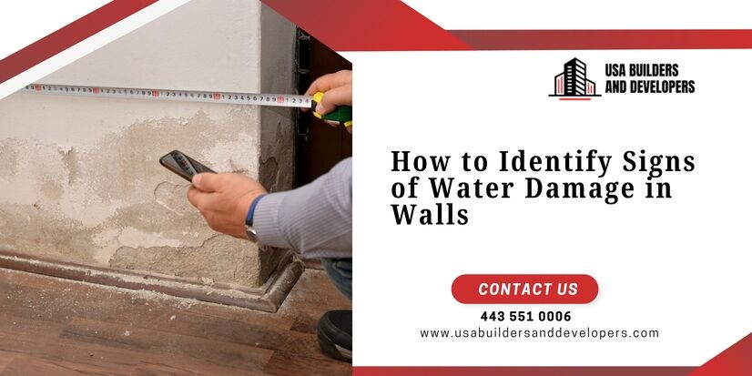 signs of water damage in walls