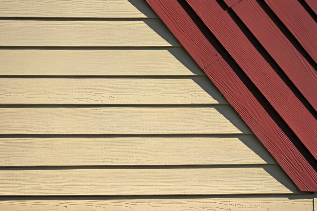 wood siding on a building