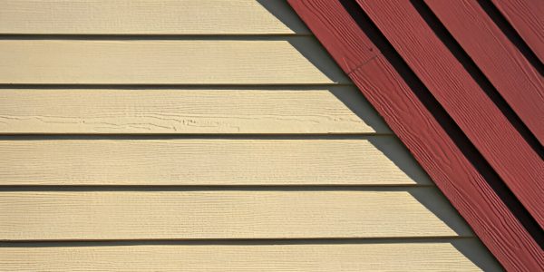wood siding on a building
