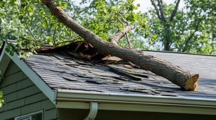 storm damage roof