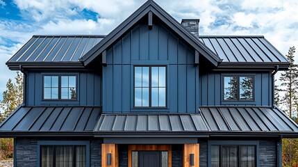 metal siding on a modern maryland home