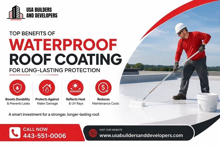 Waterproof Roof Coating Benefits - USA Builders and Developers