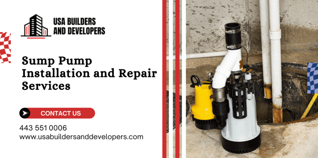 sump pump installation in baltimore