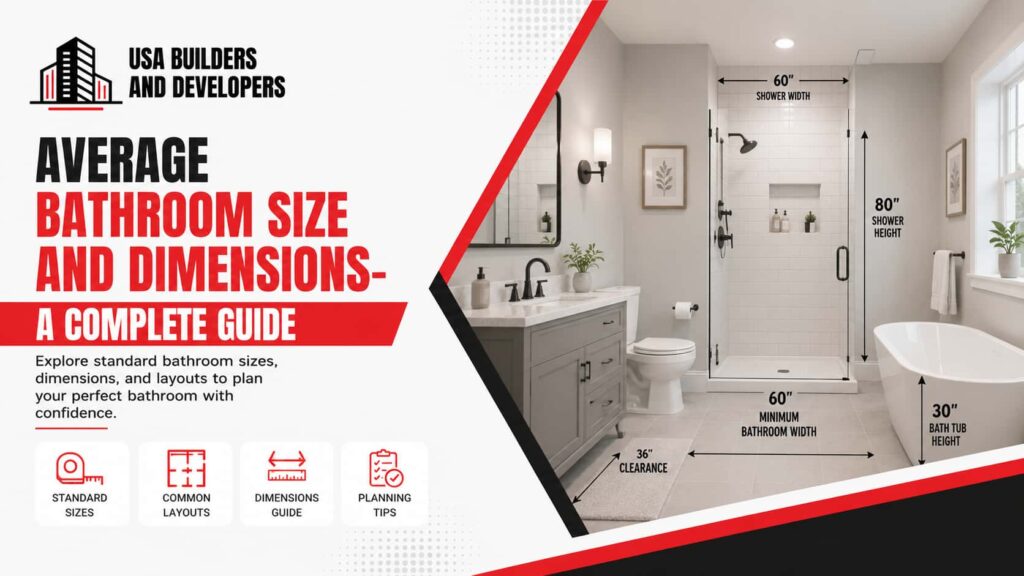 average bathroom size