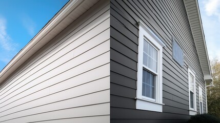 painted vinyl siding on a house