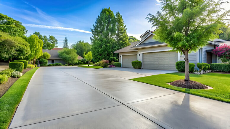 concrete driveway