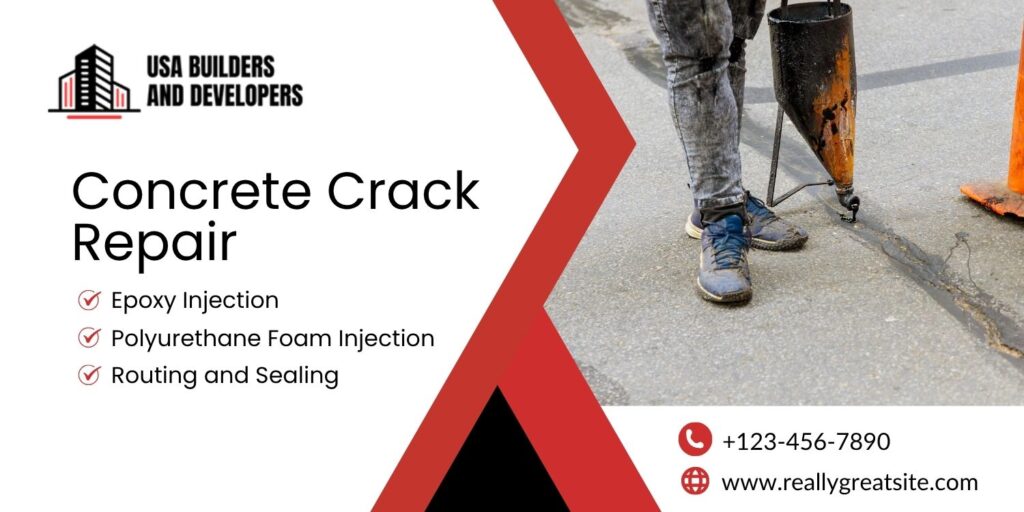 concrete crack repair banner