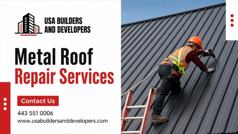 Metal roof repair services in Maryland