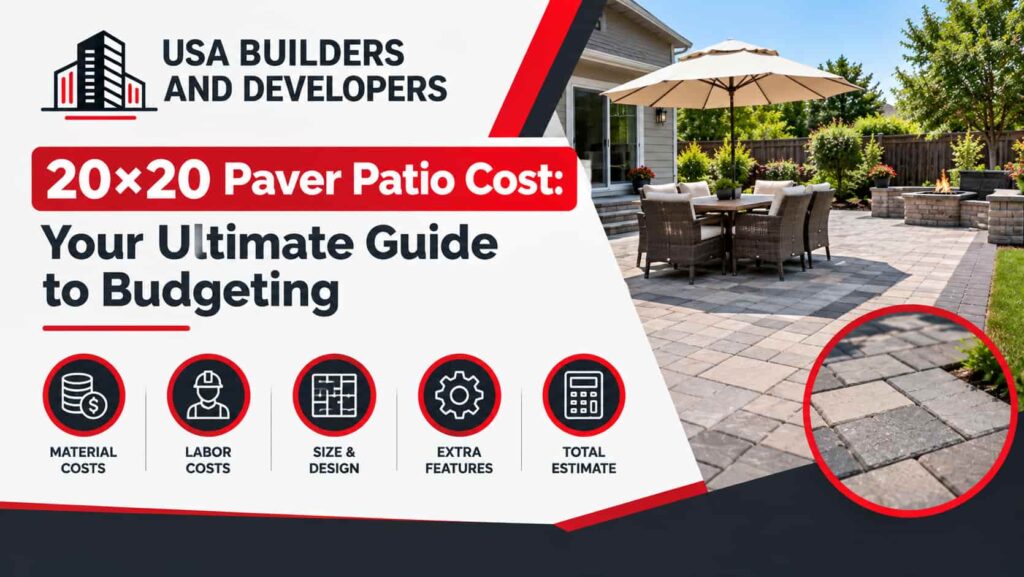 20x20 paver patio cost