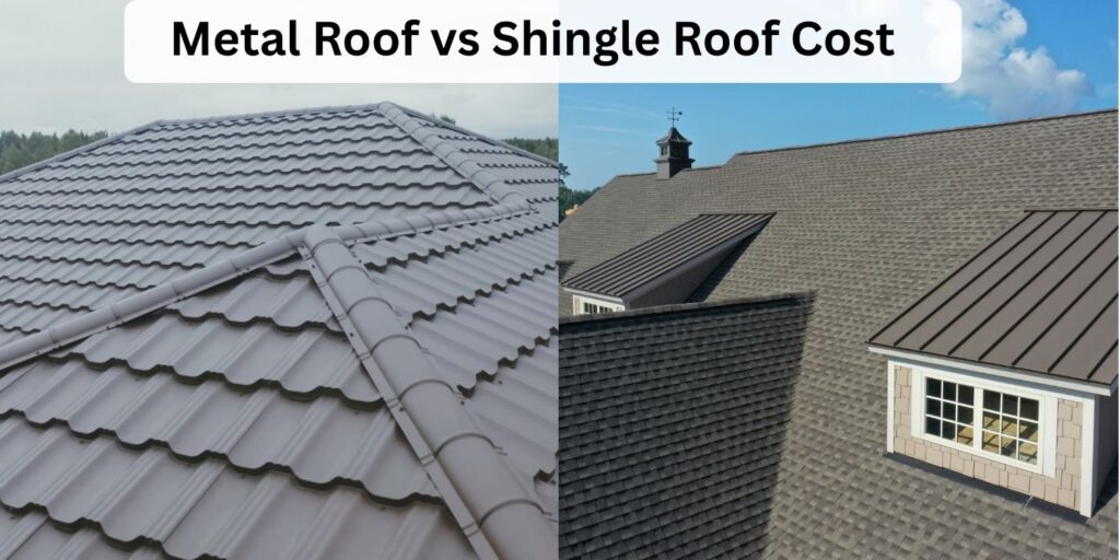 metal roof vs shingle roof cost banner