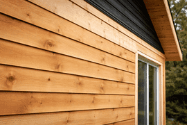 Exterior wood siding on a house in maryland