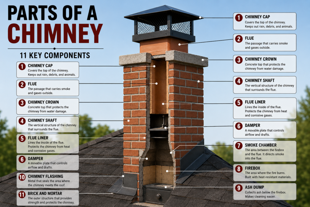 Parts of a Chimney