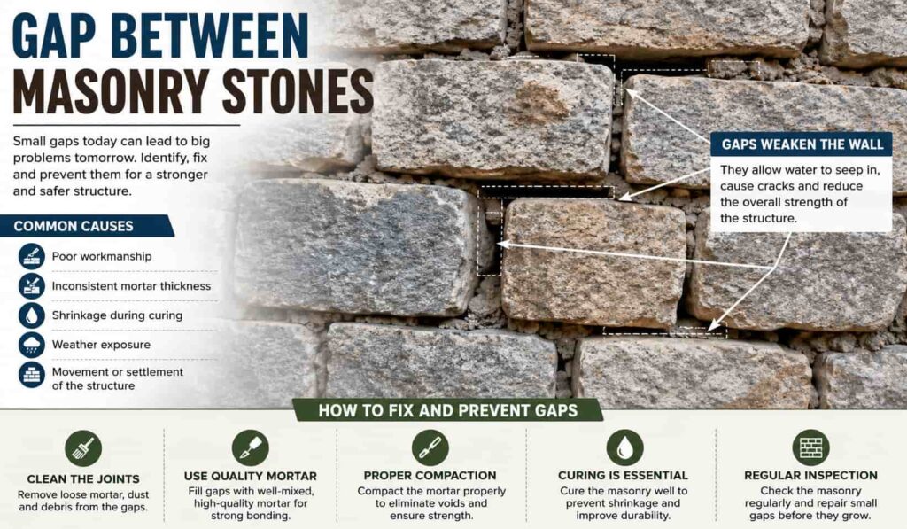Gap Between Masonry Stones
