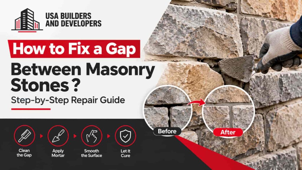 gap between masonry stones