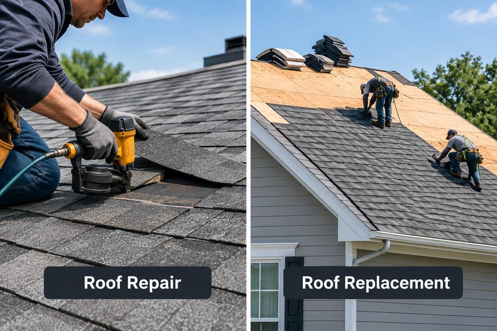 repair vs replacement of roof